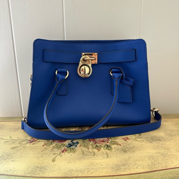 Michael Kors Royal Blue Satchel - Picture 1 of 3